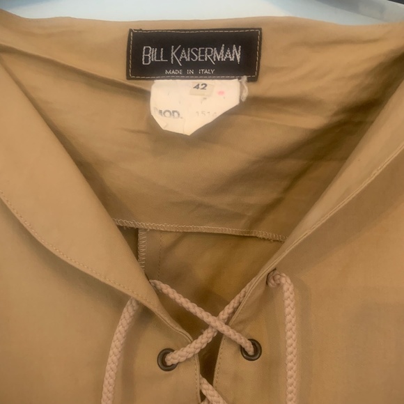 VINTAGE Bill kaiserman khaki trench dress - Picture 6 of 10